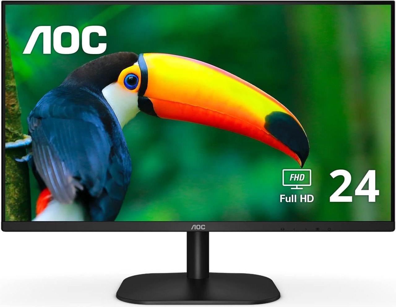 AOC 23.8" 75 Hz IPS FHD IPS Monitor 7 ms 1920 x 1080 D-Sub, HDMI, Headphone (24B2XH)