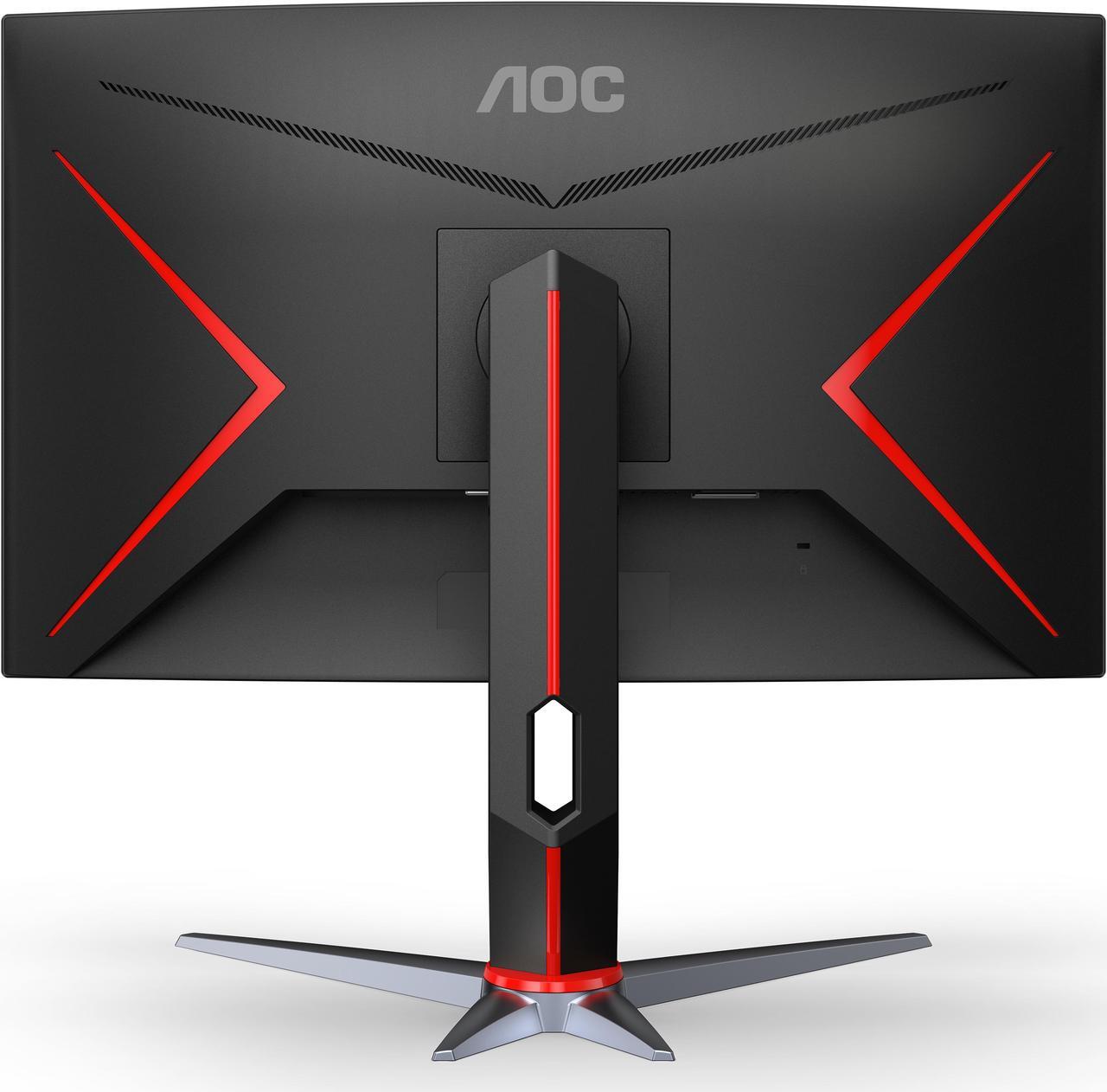 Alt view image 7 of 10 - AOC C27G2Z 27" Curved Frameless Ultra-Fast Gaming Monitor, FHD 1080p, 0.5ms 240Hz, FreeSync, HDMI/DP/VGA, Height Adjustable, 3-Year Zero Dead Pixel Guarantee, Black, Xbox PS5 Switch