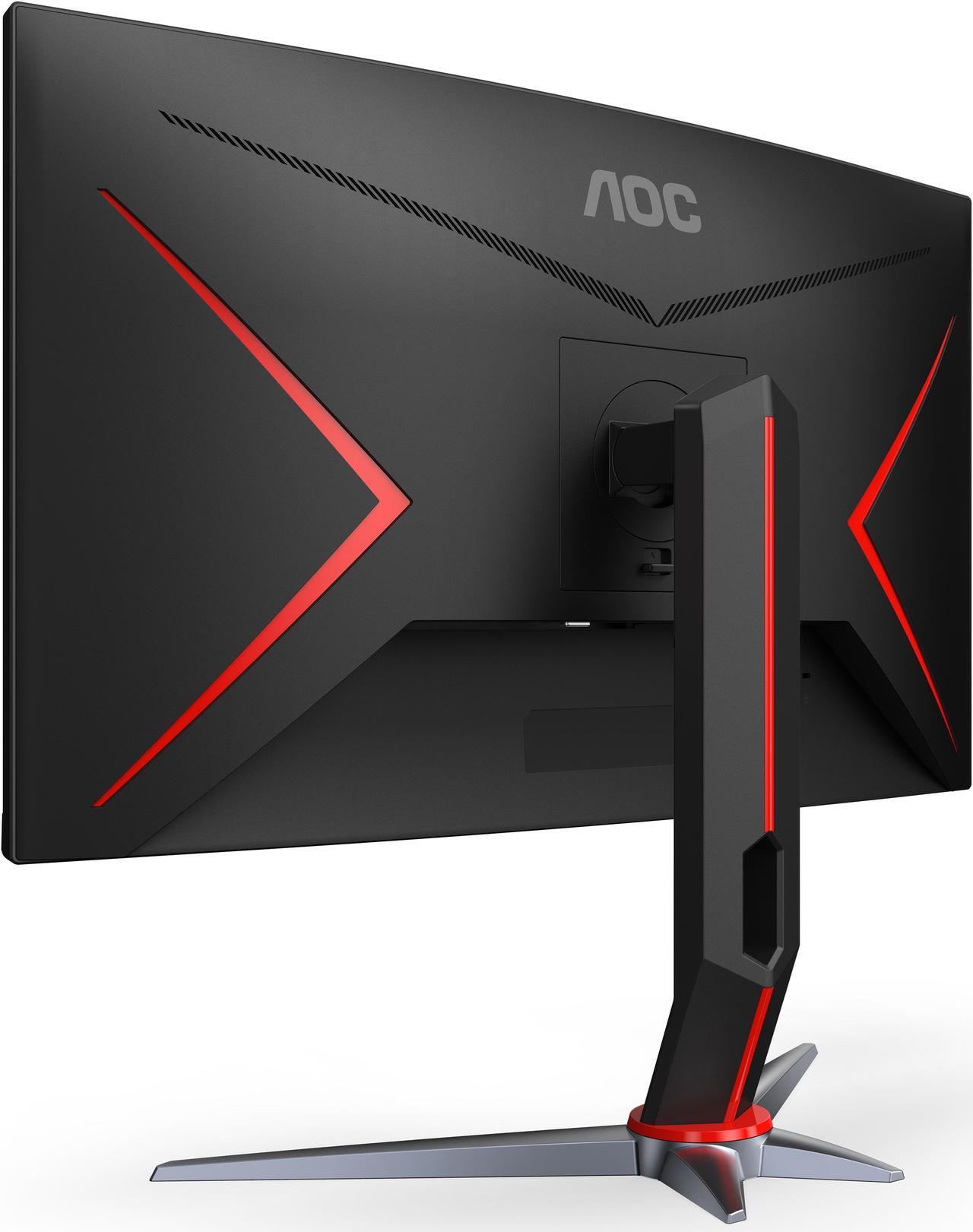 Alt view image 8 of 10 - AOC C27G2Z 27" Curved Frameless Ultra-Fast Gaming Monitor, FHD 1080p, 0.5ms 240Hz, FreeSync, HDMI/DP/VGA, Height Adjustable, 3-Year Zero Dead Pixel Guarantee, Black, Xbox PS5 Switch