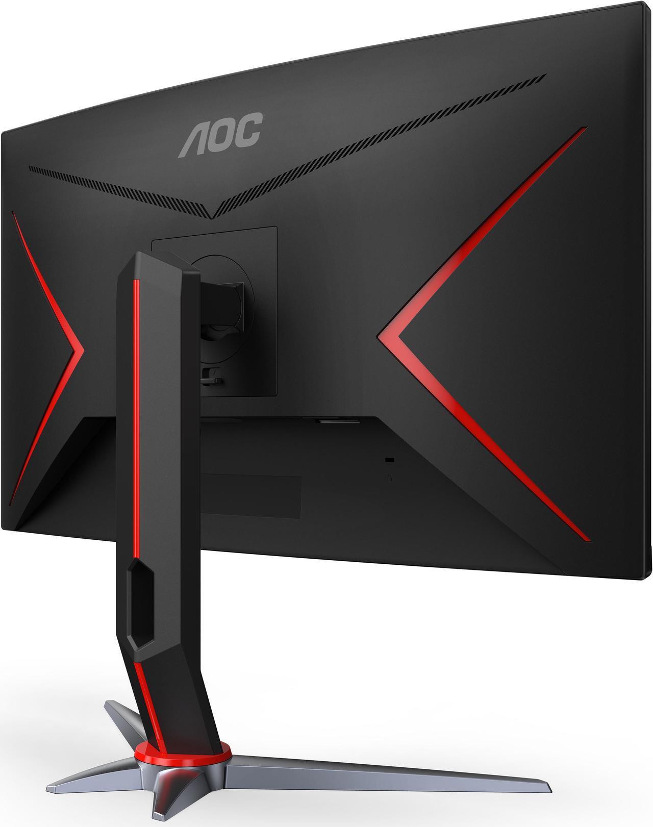 Alt view image 9 of 10 - AOC C27G2Z 27" Curved Frameless Ultra-Fast Gaming Monitor, FHD 1080p, 0.5ms 240Hz, FreeSync, HDMI/DP/VGA, Height Adjustable, 3-Year Zero Dead Pixel Guarantee, Black, Xbox PS5 Switch