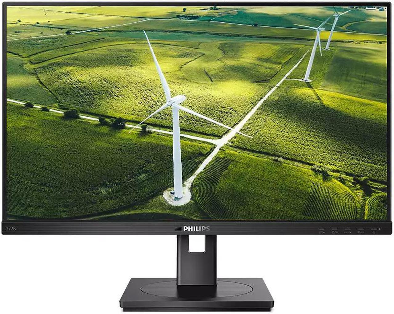 Philips 272B1G 27" Full HD WLED LCD Monitor - 16:9 - Textured Black  - In-plane Switching (IPS) Technology - 1920 x 1080 - 16.7 Million Colors - 250 Nit - 4 ms - 75 Hz Refresh Rate