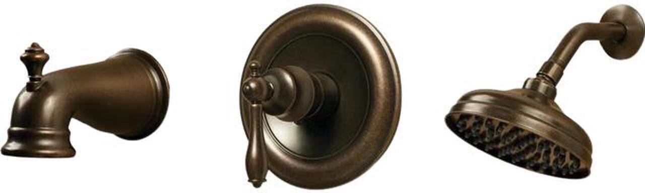 Main image of Pegasus 874-5196H Estates Single-Handle Tub and Shower Faucet in Heritage Bronze