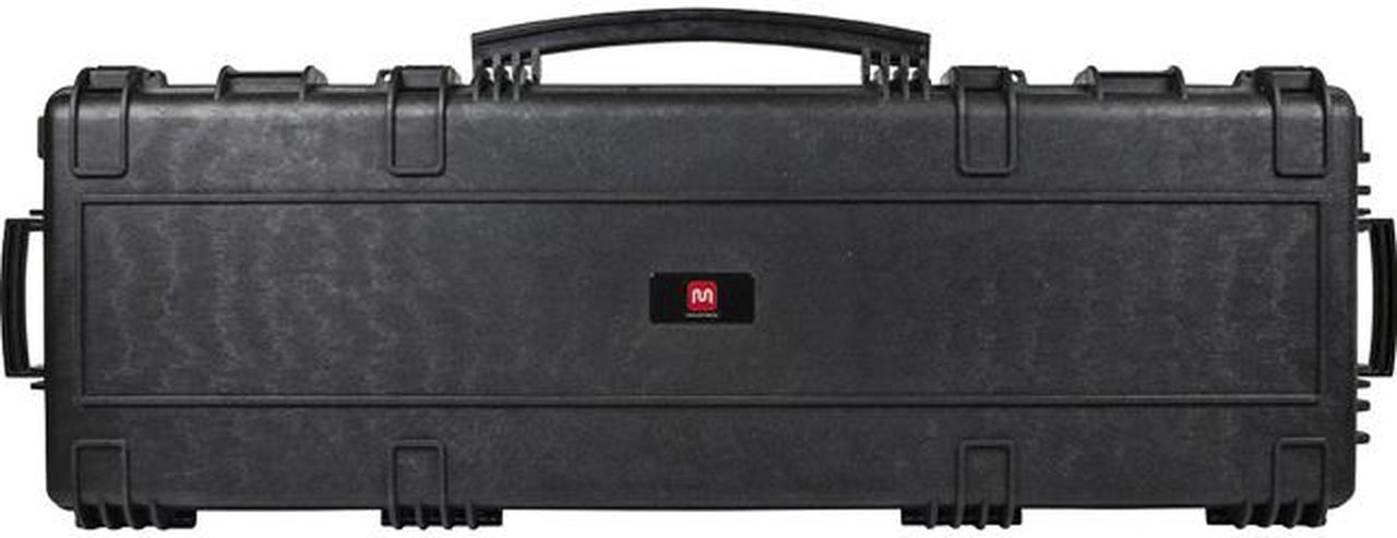 Monoprice Weatherproof Hard Case - 47in x 16in x 6in With Wheels and Customizable Foam, IP67, Shockproof, Customizable Name Plate