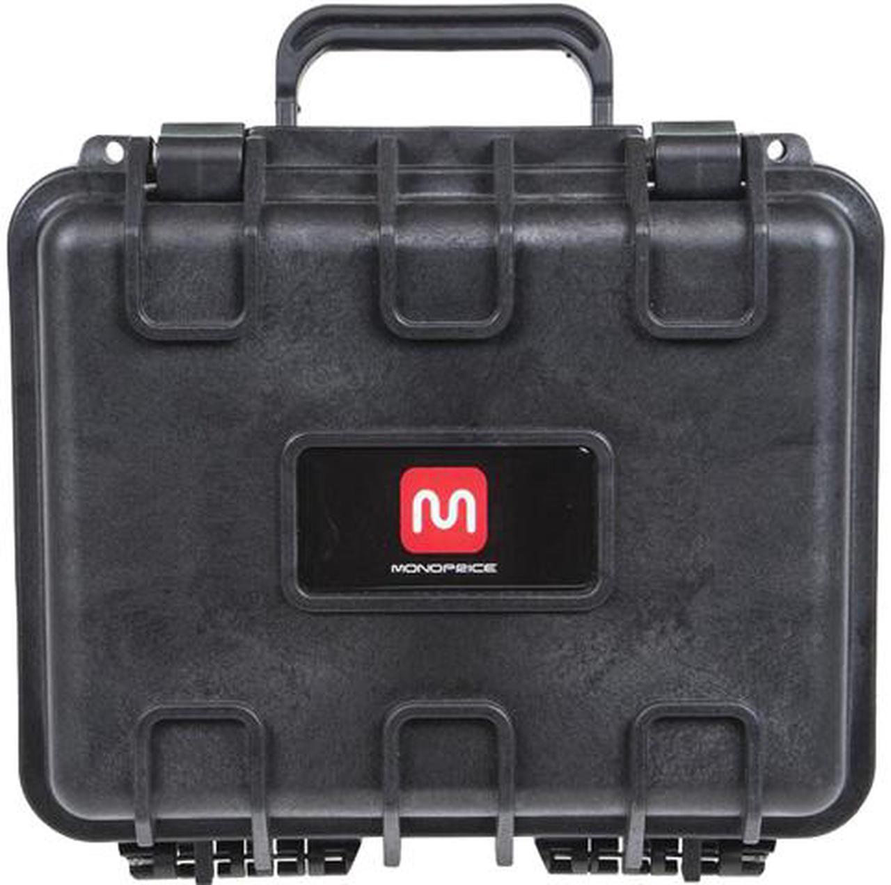 Monoprice Weatherproof Hard Case with Customizable Foam, 10" x 9" x 7"