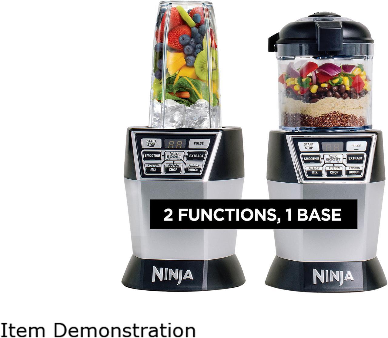 Alt view image 5 of 6 - Ninja NN101 Nutri Bowl DUO with Auto-iQ Boost Blender - Black & Silver