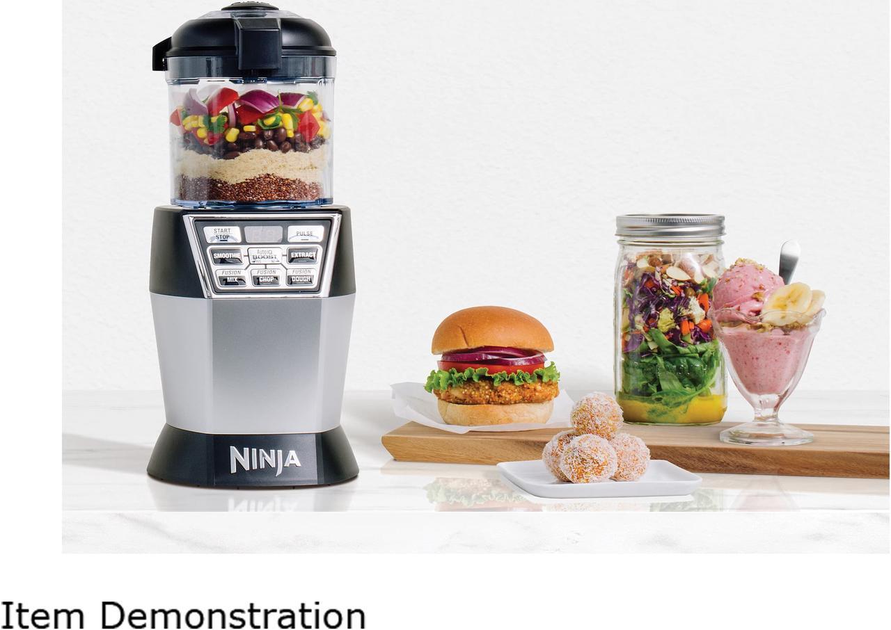 Alt view image 3 of 6 - Ninja NN101 Nutri Bowl DUO with Auto-iQ Boost Blender - Black & Silver