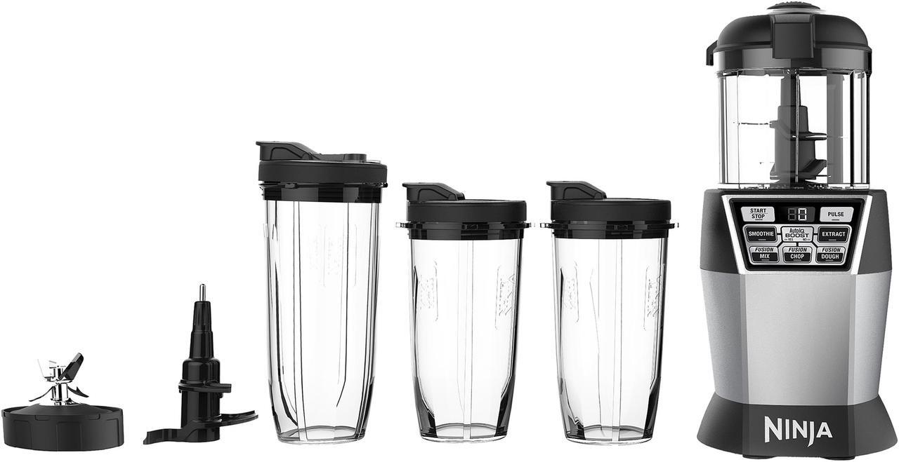 Main image of Ninja NN101 Nutri Bowl DUO with Auto-iQ Boost Blender - Black & Silver