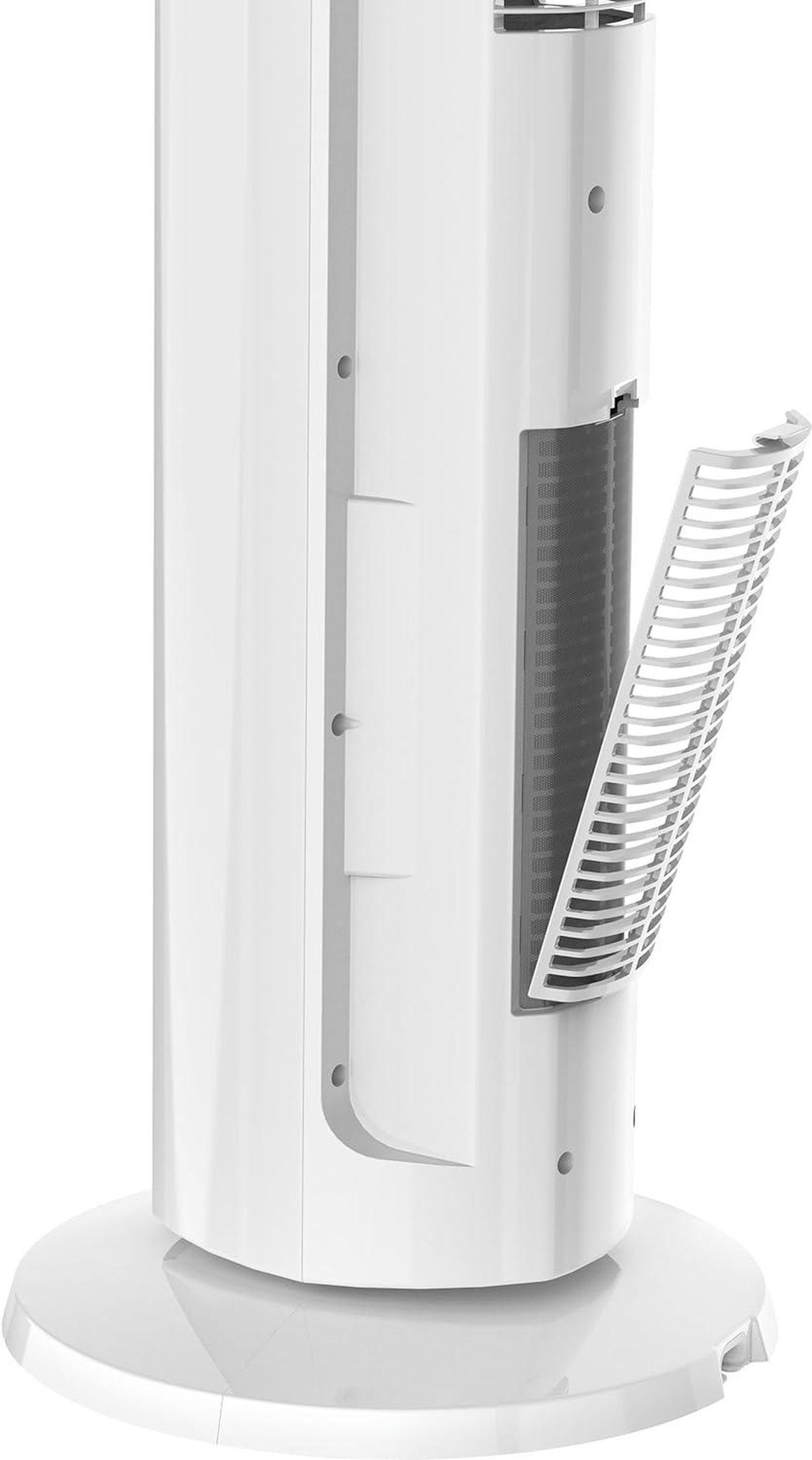 Alt view image 8 of 8 - Lasko 1500W Electric Tower Fan & Space Heater w/ Timer and Remote, White (MFR#FH500)