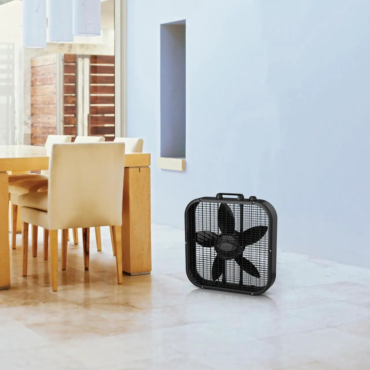 Alt view image 9 of 9 - Lasko Oscillating Tower Fan with Remote Control - Tower Fan for Bedroom & Office, 4 Quiet Speeds, 38" White, T38400