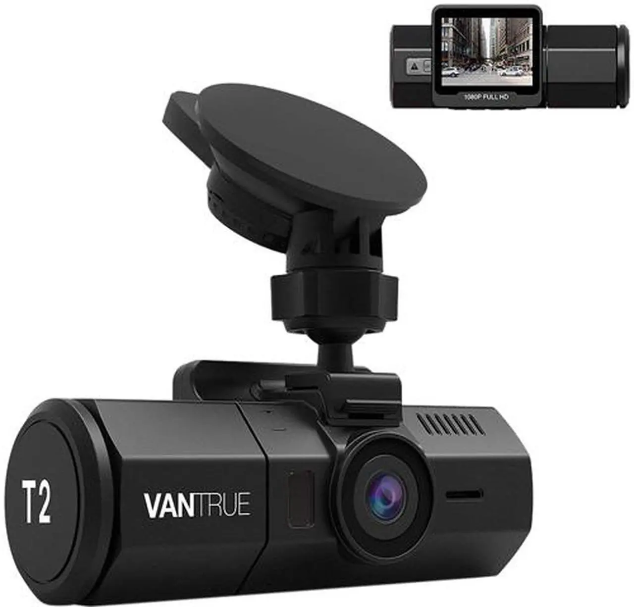 Main image of Vantrue T2-G 24/7 Surveillance Super Capacitor Dash Cam 1920x1080P OBD Car Camera 2.0'' LCD 160° Dashboard Camera Recorder w/Night Vision, Sony Sensor, Wave Guard Parking Monitor, Support 256GB