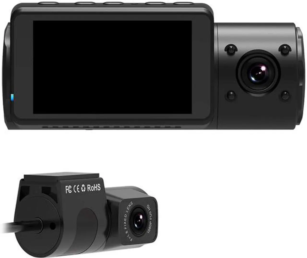 Main image of Vantrue N4 Three Channel Front, Inside and Rear Dash Cam, 1440P+1080P+1080P Triple Car Accident Capacitor Dash Camera, IR Night Vision, 24 Hours Parking Mode, Collision Detection, Support 256GB Max