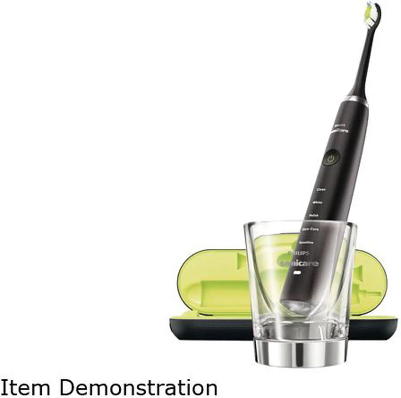 Alt view image 3 of 4 - Philips Sonicare HX9352/04 DiamondClean Rechargeable sonic toothbrush 5 modes with Charging Glass and USB Charging Travel Case –Black Edition