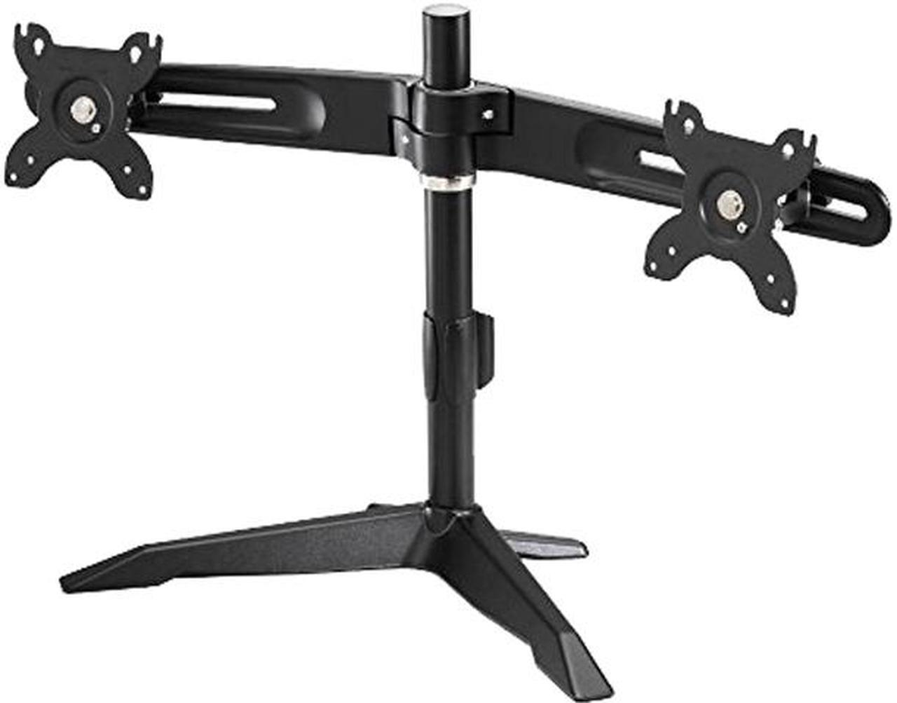 Amer Mounts AMR2SU Amer Mounts Stand Based Dual Monitor Mount for two 15"-24" LCD/LED Flat Panel Screens - Supports up to 26.5lb monitors, +/- 20 degree tilt, and 75/100 Mounting Pattern