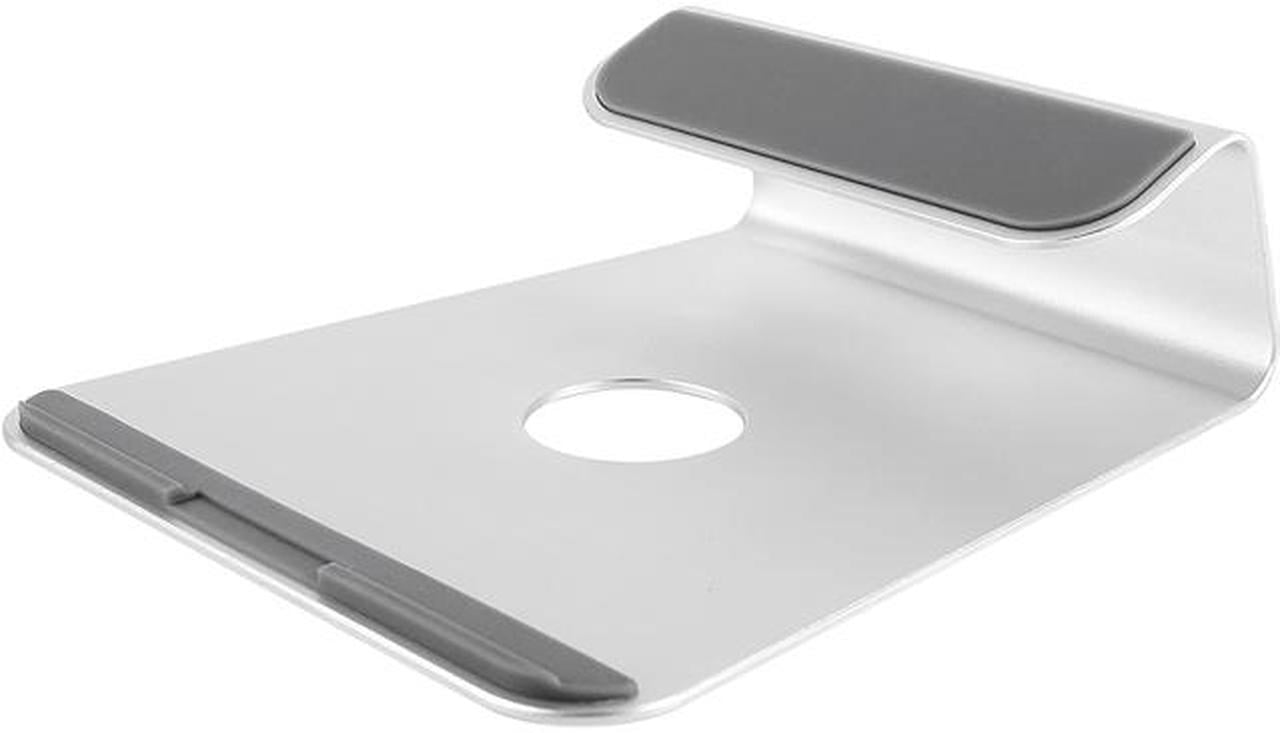 NewStar Tilted Aluminium Laptop Stand - Silver - Stand for notebook - brushed aluminium - silver - screen size: 10"-17"