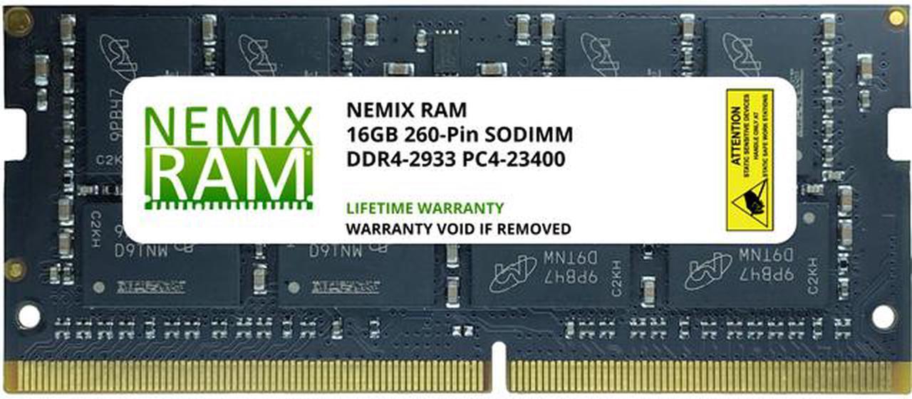 NEMIX RAM 16GB (1X16GB) DDR4 2933MHZ PC4-23400 2Rx8 1.2V 260-PIN Non-ECC SODIMM Laptop PC Memory