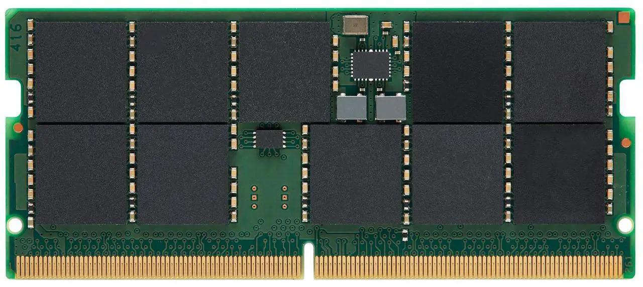 Main image of Kingston KSM56T46BD8KM-48HM Server Premier RAM Module - For Server - 48 GB - DDR5-5600/PC5-44800 DDR5 SDRAM - 56000 MHz Dual-rank Memory - CL46 - 1.10 V - On-die ECC - Unbuffered - 262-pin - SoDIMM -