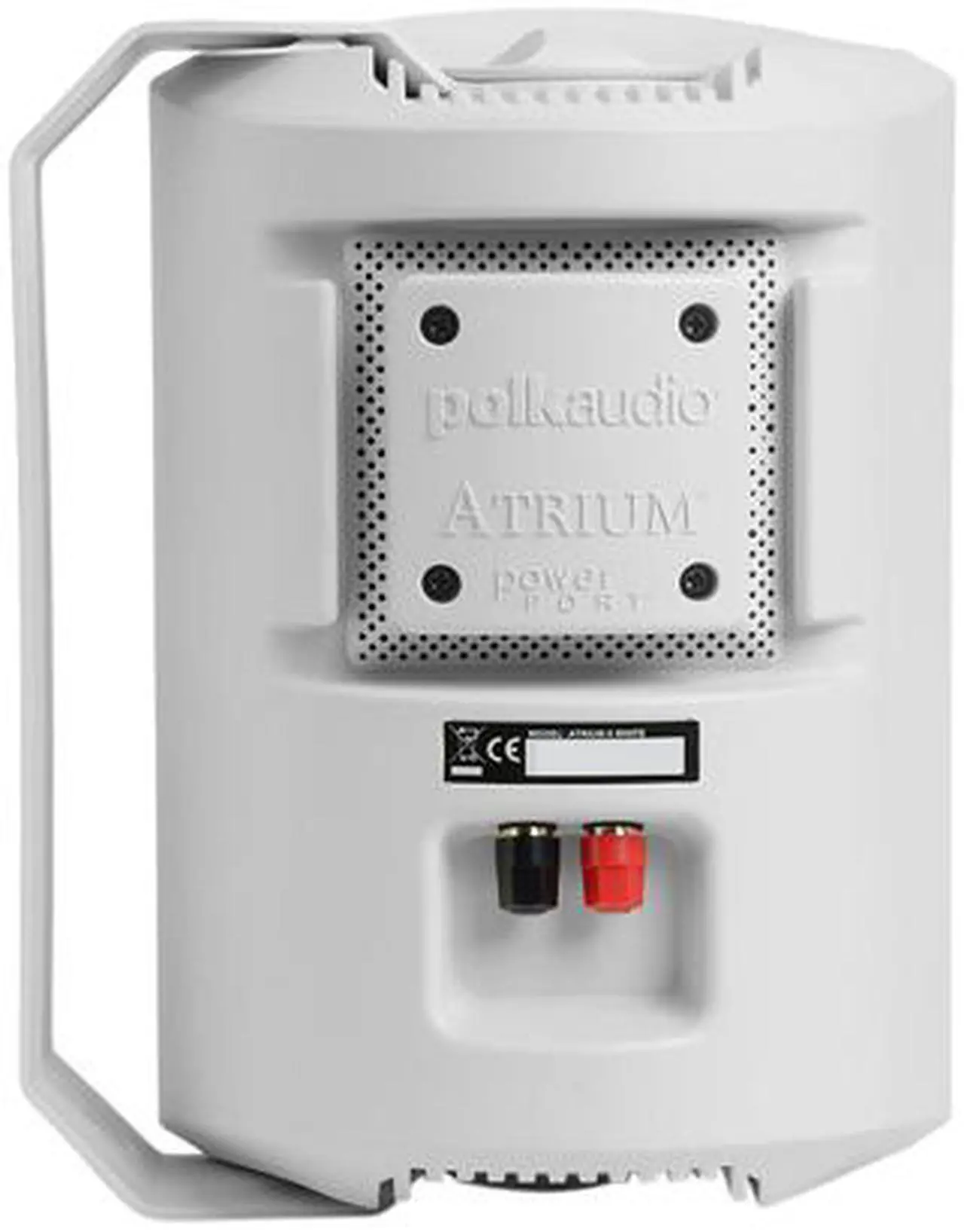 Alt view image 3 of 4 - Polk Audio Atrium 6 Outdoor All-Weather Speakers with Bass Reflex Enclosure (Pair, White), Broad Sound Coverage, Speed-Lock Mounting System