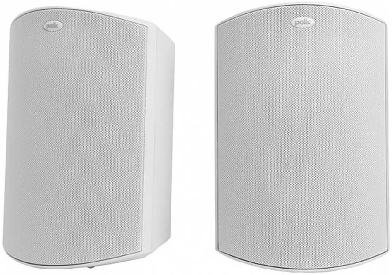 Main image of Polk Audio Atrium 6 Outdoor All-Weather Speakers with Bass Reflex Enclosure (Pair, White), Broad Sound Coverage, Speed-Lock Mounting System