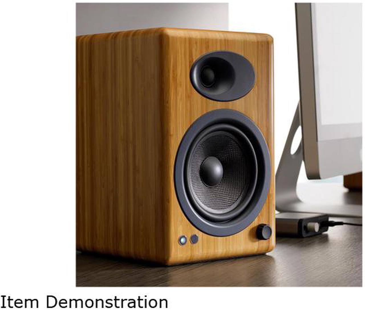 Alt view image 2 of 4 - Audioengine A5+ Classic Powered Bookshelf Speakers - Pair (Bamboo)
