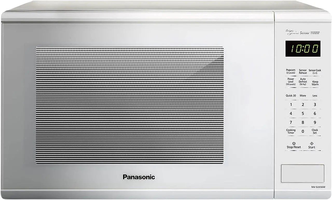 Main image of Panasonic Genius Sensor 1.3 cu. ft. 1100W Countertop Microwave Oven in White (NN-SU656W)
