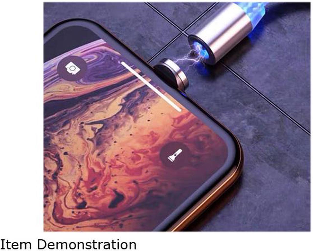 Alt view image 7 of 7 - LED Flowing Magnetic Charger Blue Cable Light Up Candy Moving Party Shining Charger Phone Charging Cable Magnetic Streamer Absorption USB Snap Quick Connect 3 in 1 USB Cable