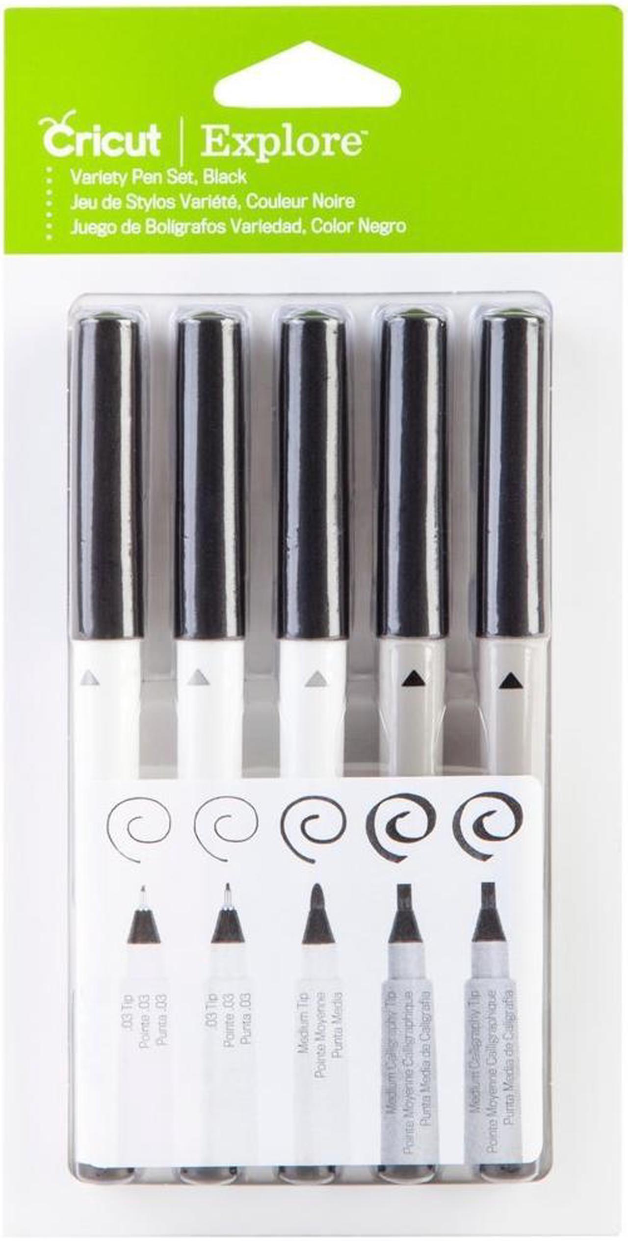 Main image of Cricut Explore Multi Pen Set Black | 5 Pens 2002948