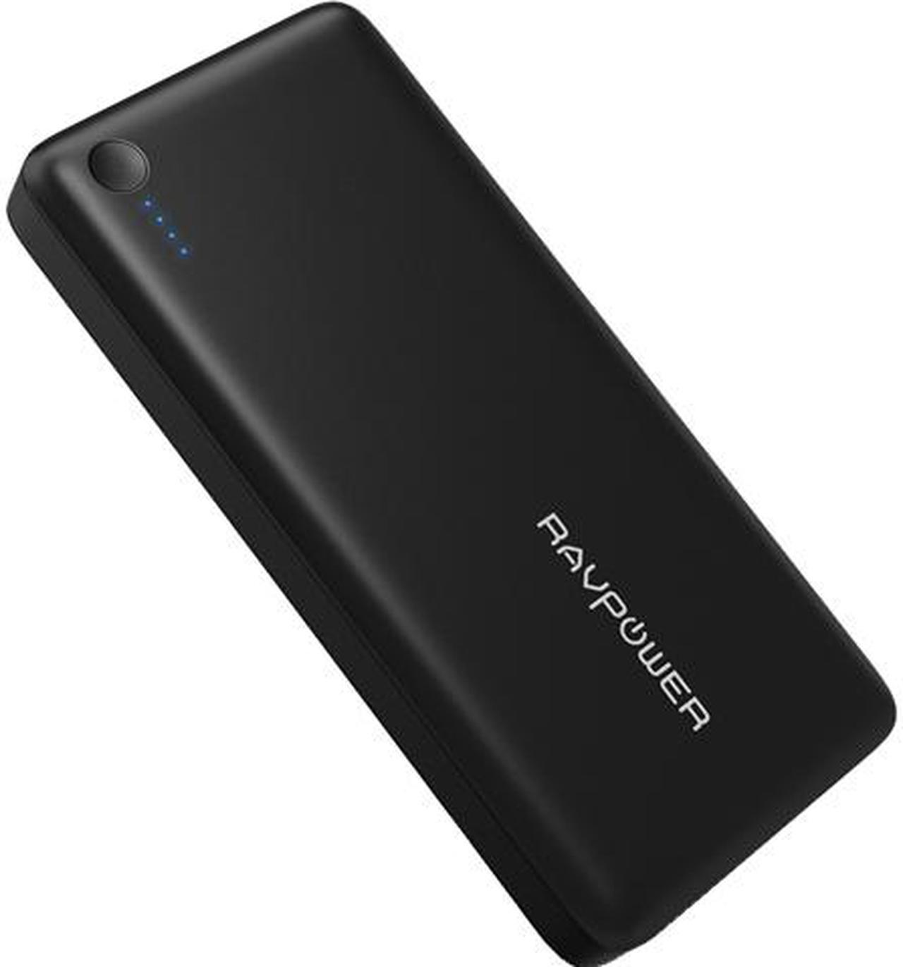 Main image of RAVPower 26800 mAh Total 2A Input, 5.5A 3 USB Output Power Bank External Battery Pack Portable Charger with iSmart Technology - Black
