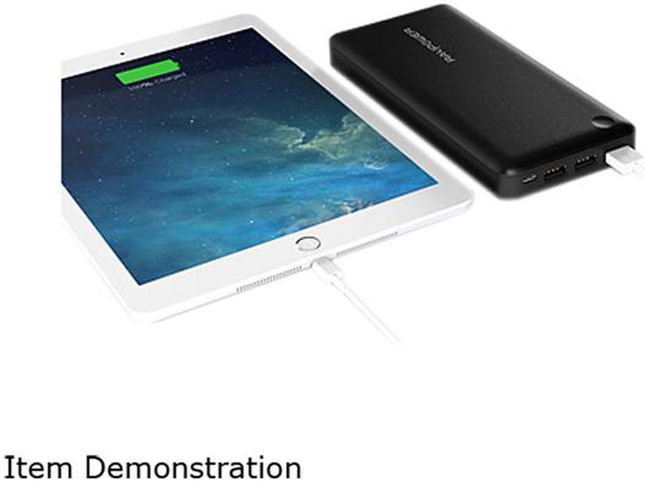 Alt view image 5 of 7 - RAVPower 26800 mAh Total 2A Input, 5.5A 3 USB Output Power Bank External Battery Pack Portable Charger with iSmart Technology - Black