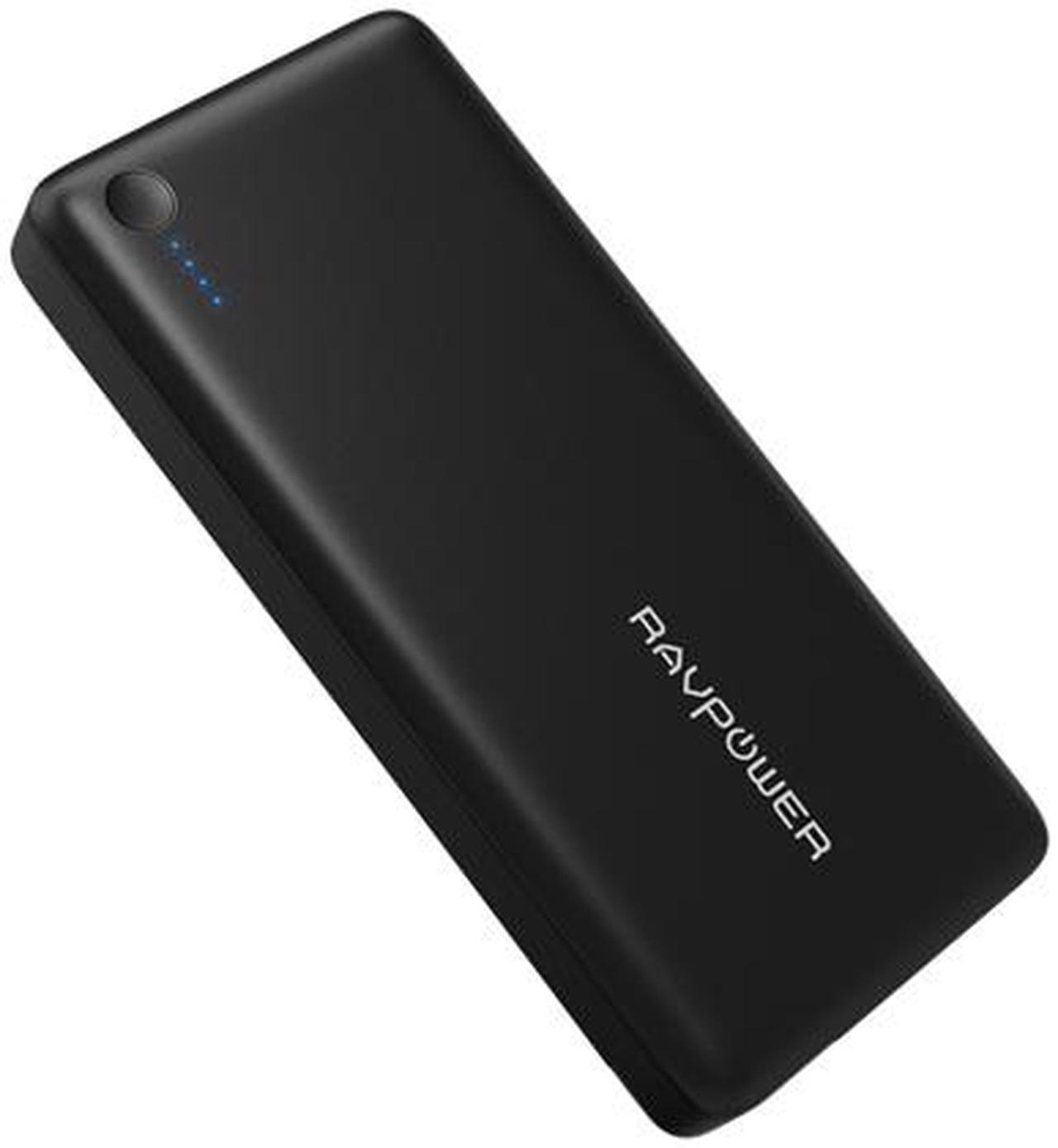 Alt view image 2 of 7 - RAVPower 20100 mAh QC 3.0 Power Bank External Battery Pack Portable Charger with Qualcomm Certified Quick Charge 3.0 - Black