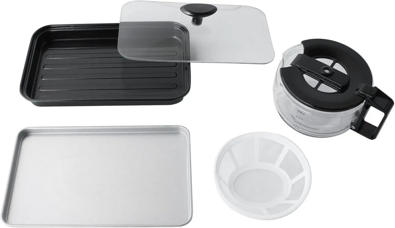 Alt view image 7 of 7 - Sunpentown 3-in-1 Breakfast Maker, Stainless Steel & Black BM-1120B