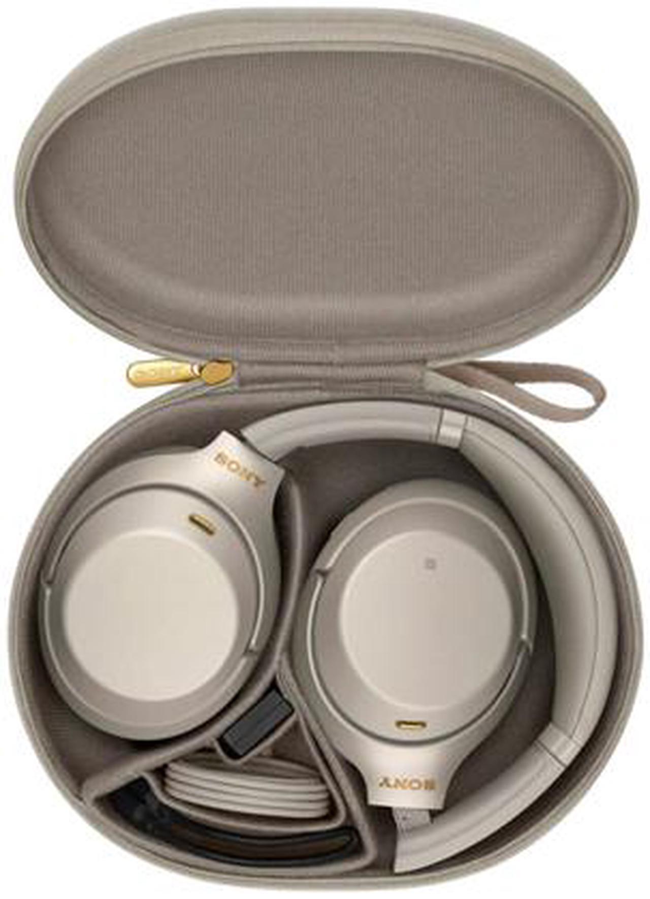 Alt view image 10 of 11 - Sony WH-1000XM3/S Wireless Industry-Leading Noise-Cancelling Over-Ear Headphones (Silver)