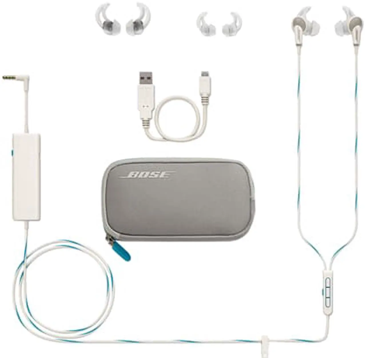 Alt view image 6 of 6 - Bose Quiet Comfort 20 Acoustic Noise Cancelling Headphones-White-iOS Devices