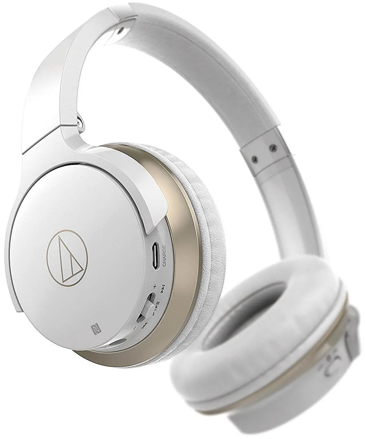 Alt view image 2 of 3 - Audio-Technica ATH-AR3BT SonicFuel Wireless On-Ear Headphones- White