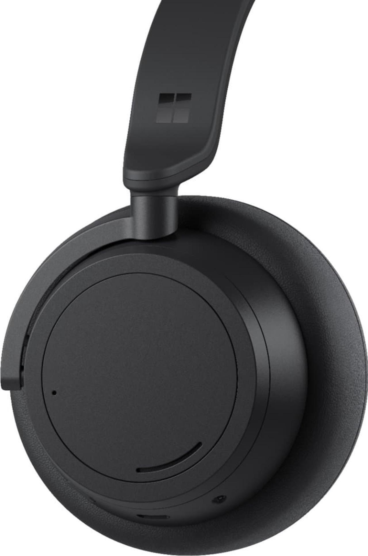 Alt view image 4 of 10 - Microsoft - Surface Headphones 2 - Wireless Noise Cancelling Over-the-Ear with Cortana - Matte Black