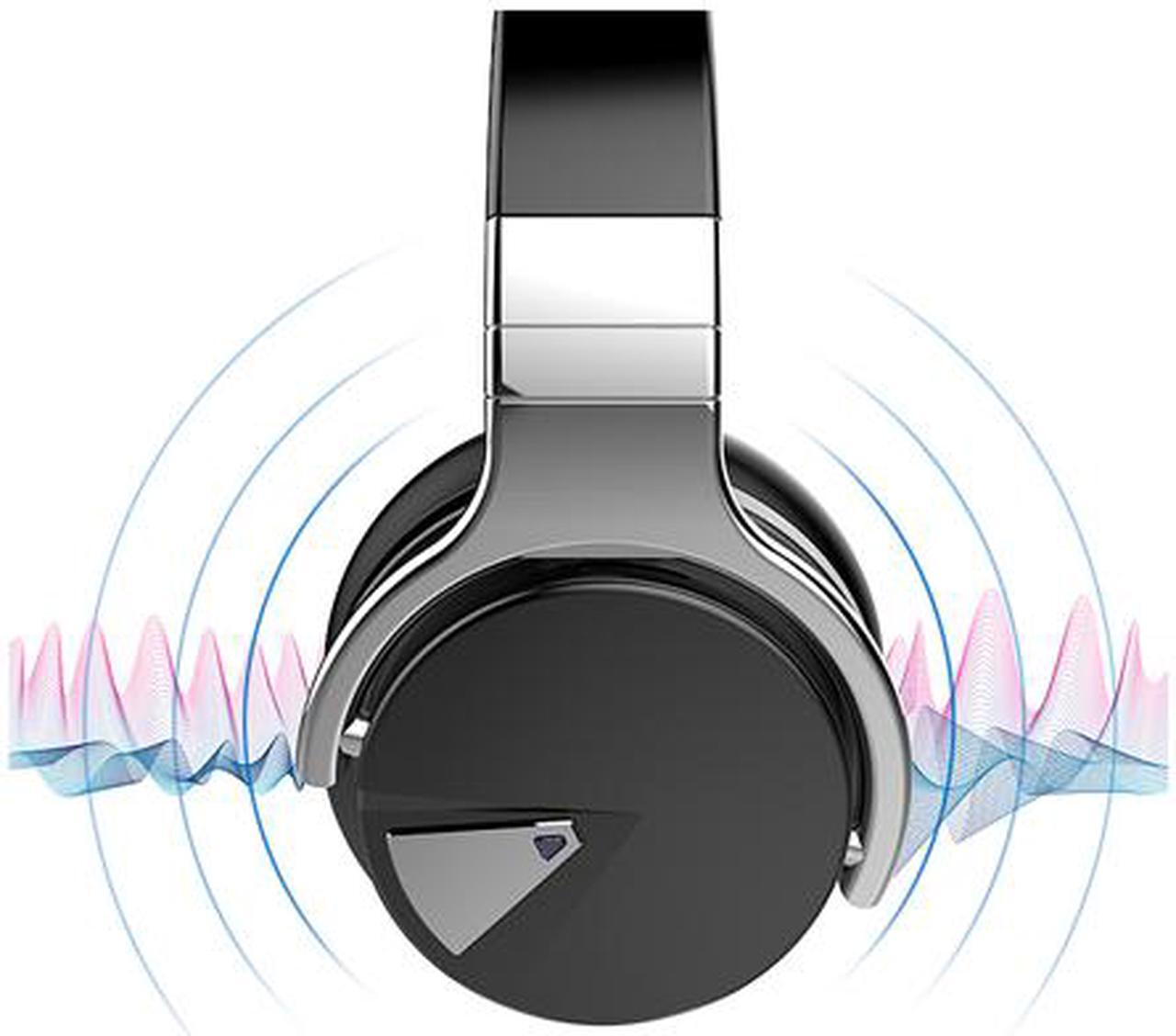 Alt view image 3 of 4 - COWIN E7 Wireless Over-Ear Active Noise Cancelling Headphones with Microphone - Black(Renewed)