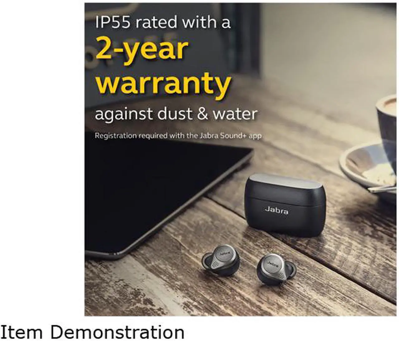 Alt view image 4 of 5 - Jabra Elite 75t Voice Assistant Enabled True Wireless earbuds with Charging Case