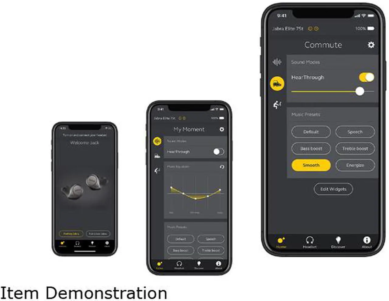 Alt view image 3 of 5 - Jabra Elite 75t Voice Assistant Enabled True Wireless earbuds with Charging Case