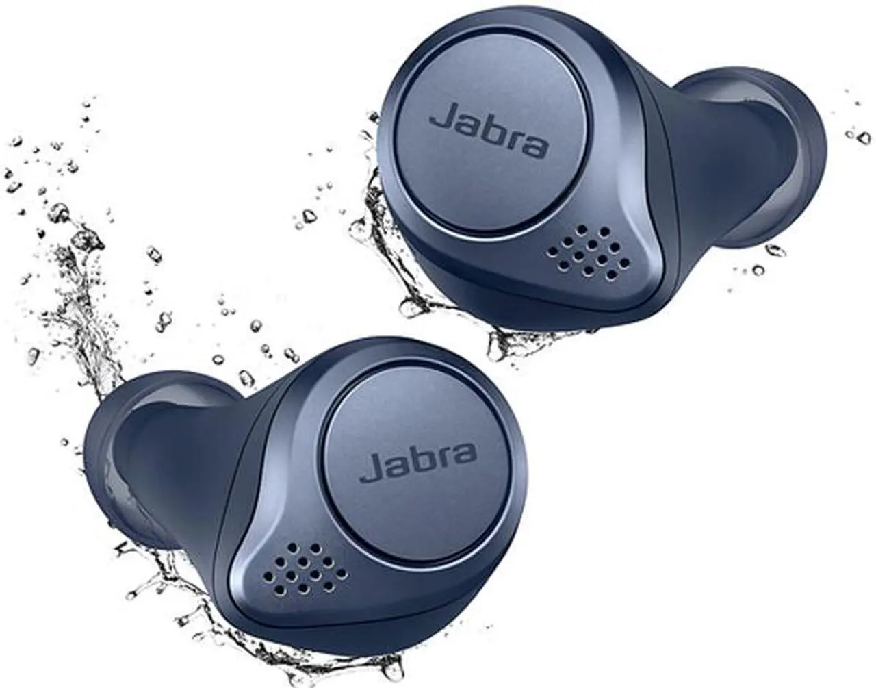 Main image of Jabra Elite Active 75t Navy Voice Assistant Enabled True Wireless Sports Earbuds with Charging Case