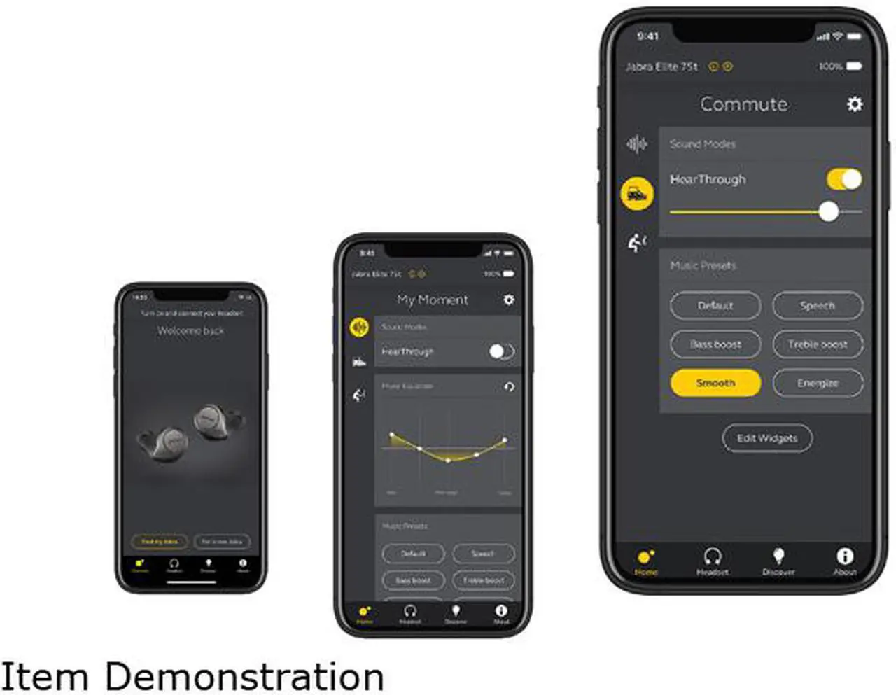 Alt view image 2 of 5 - Jabra Elite Active 75t Navy Voice Assistant Enabled True Wireless Sports Earbuds with Charging Case