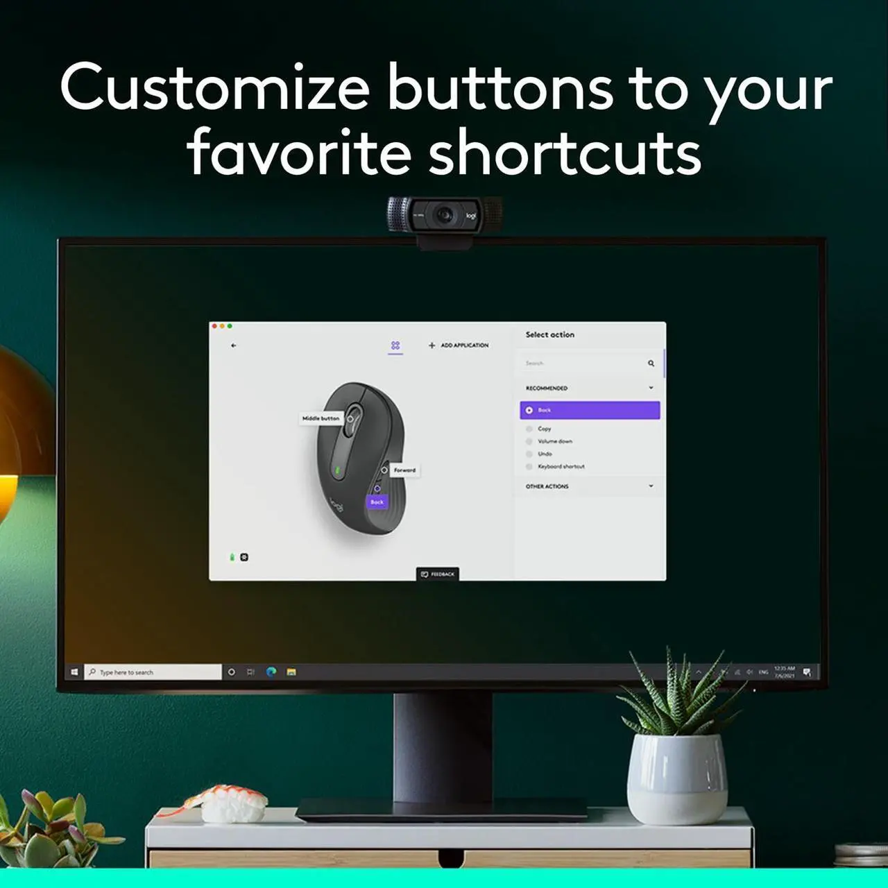 Alt view image 5 of 10 - Logitech Signature M650 L LEFT Mouse - Optical - Wireless - Bluetooth/Radio Frequency - Graphite - USB - 2000 dpi - Scroll Wheel - 5 Button(s) - 5 Programmable Button(s) - Large Hand/Palm Size - Left-