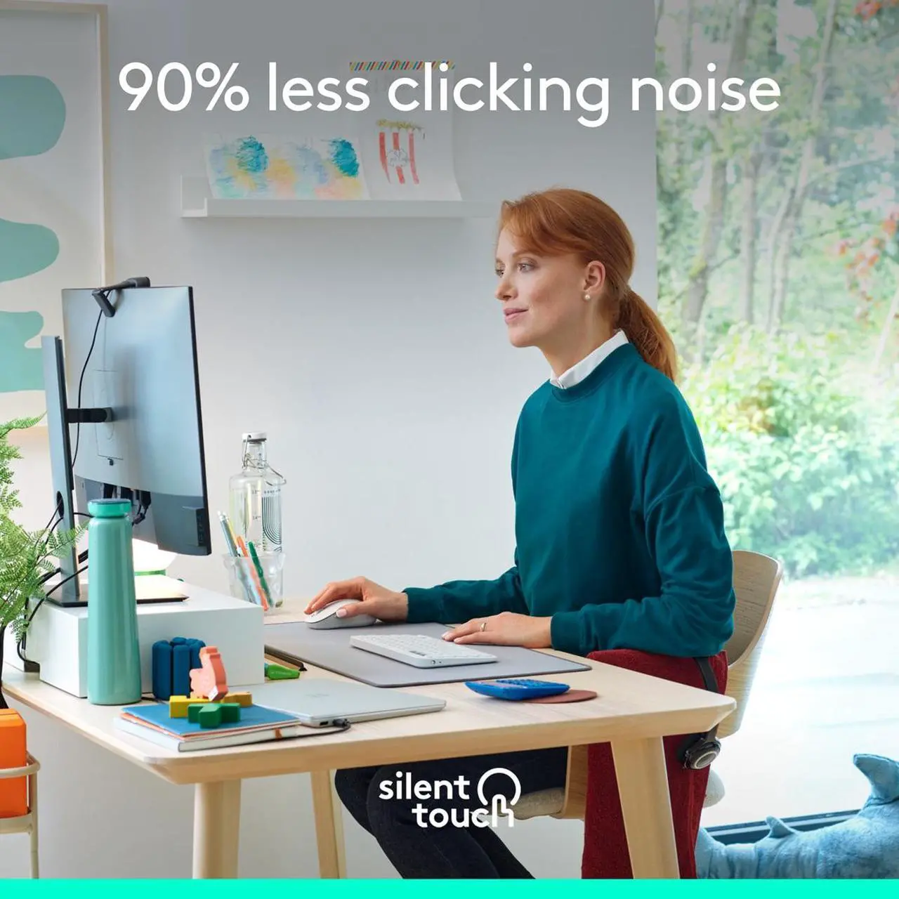 Alt view image 4 of 10 - Logitech Signature M650 Wireless Mouse - For Small to Medium Sized Hands, 2-Year Battery, Silent Clicks, Customizable Side Buttons, Bluetooth, for PC/Mac/Multi-Device/Chromebook