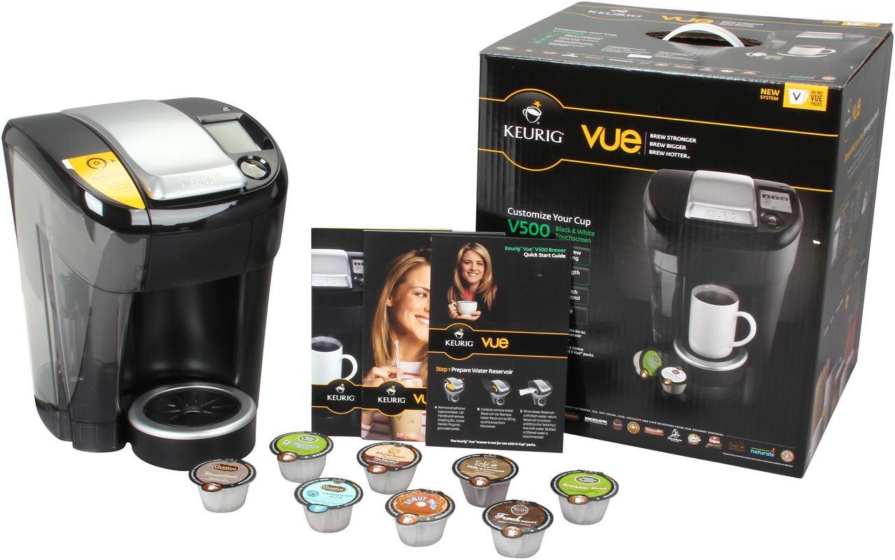 Alt view image 8 of 8 - Keurig Vue V500 Single Serve Brewing System with 8 Keurig Vue Capsules