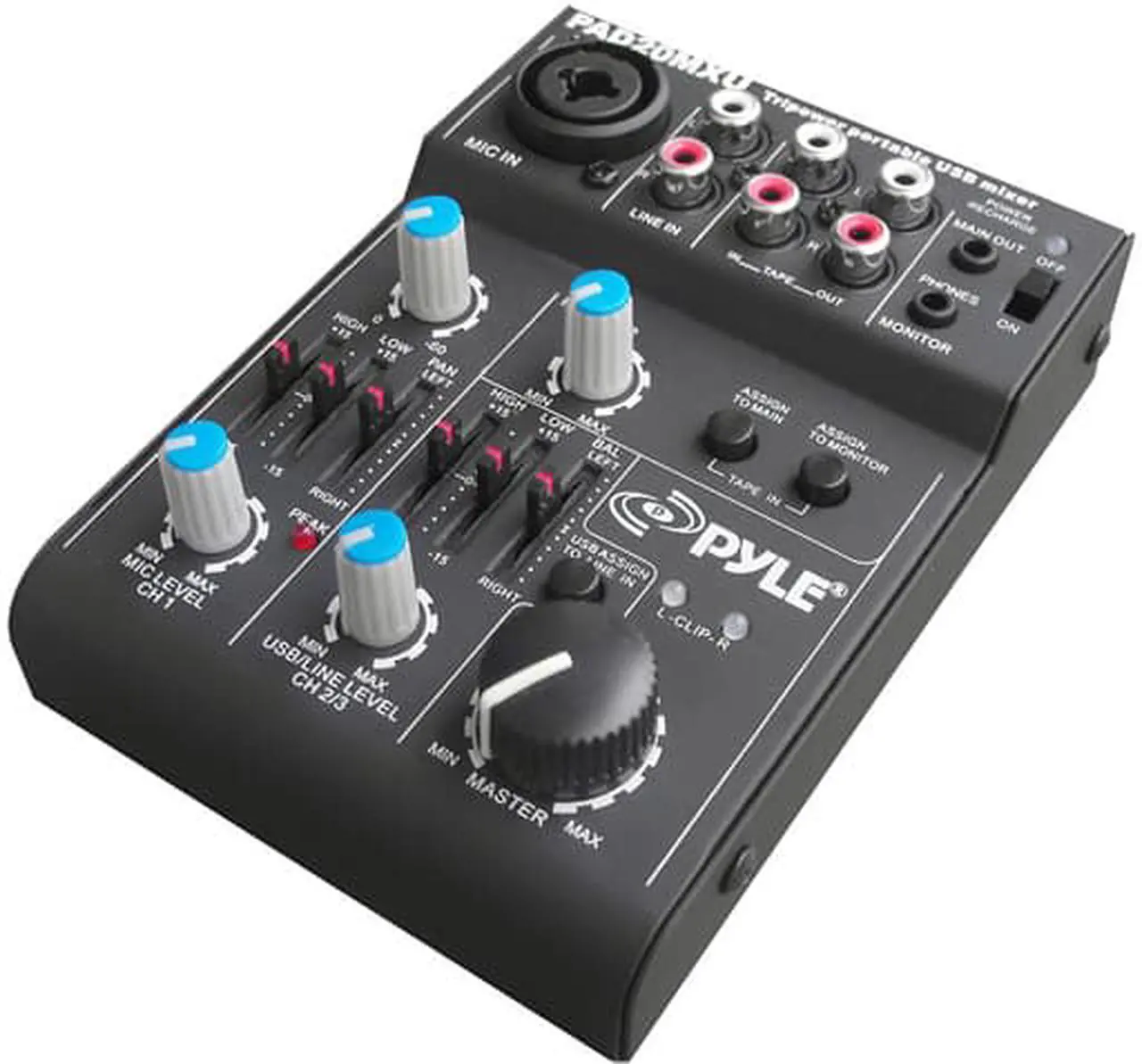 Main image of Pyle - 5 Channel Professional Compact Audio Mixer With USB Interface