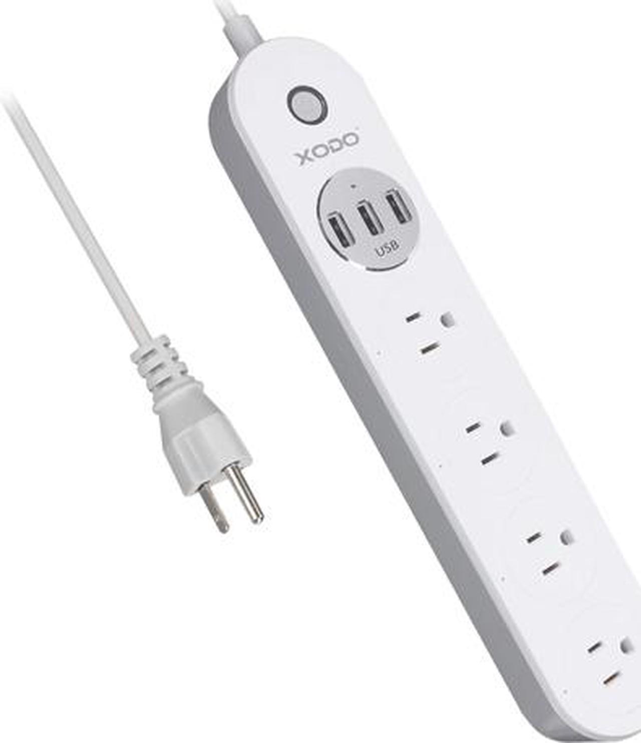 Main image of XODO WP4 Smart Power Strip - WiFi Surge Protector with 3 USB Ports and 4 Outlets - App Controlled Appliance - Time Schedule - No Hub Required - Compatible with Alexa and Google Home Assistant