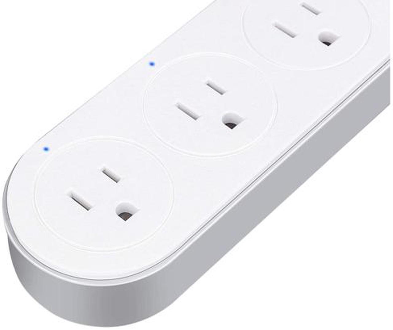 Alt view image 4 of 7 - XODO WP4 Smart Power Strip - WiFi Surge Protector with 3 USB Ports and 4 Outlets - App Controlled Appliance - Time Schedule - No Hub Required - Compatible with Alexa and Google Home Assistant