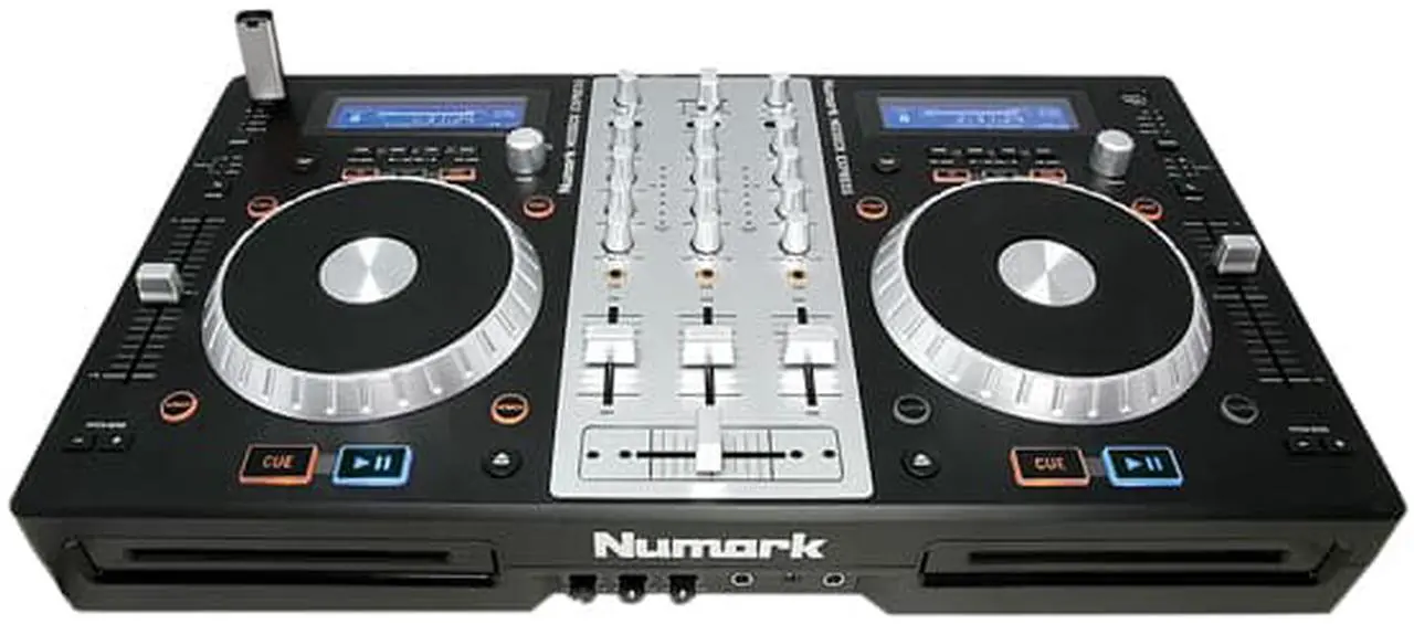 Alt view image 2 of 4 - Numark Mixdeck Express DJ Controller with CD/USB DJ Software Computer Controller & I/O Package