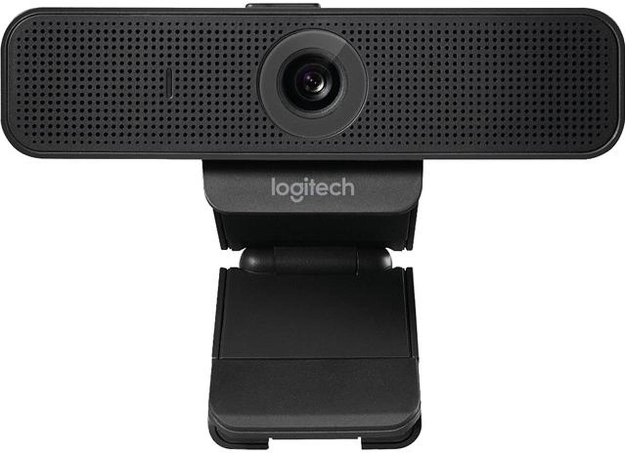 Logitech C925-E Webcam, HD 1080p/30fps Video Calling, Light Correction, Autofocus, Clear Audio, Privacy Shade, Works with Skype Business, WebEx, Lync, Cisco, PC/Mac/Laptop/Macbook - Black