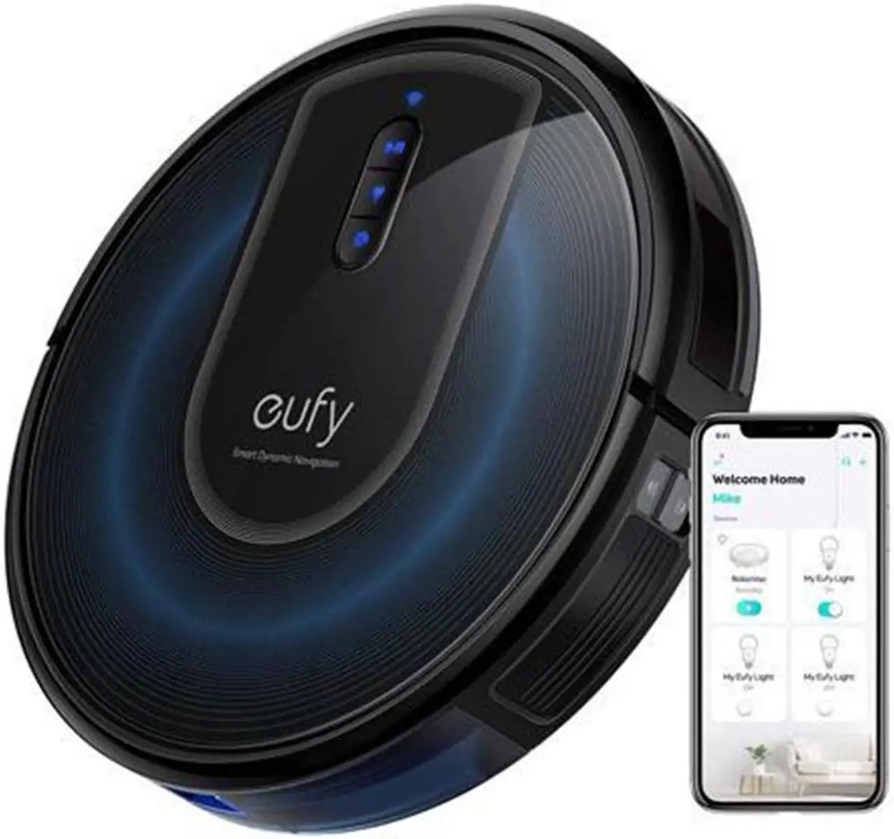 Main image of eufy by Anker, RoboVac G30, Robot Vacuum with Smart Dynamic Navigation 2.0, 2000Pa Strong Suction, Wi-Fi, Works with Alexa, Carpets and Hard Floors