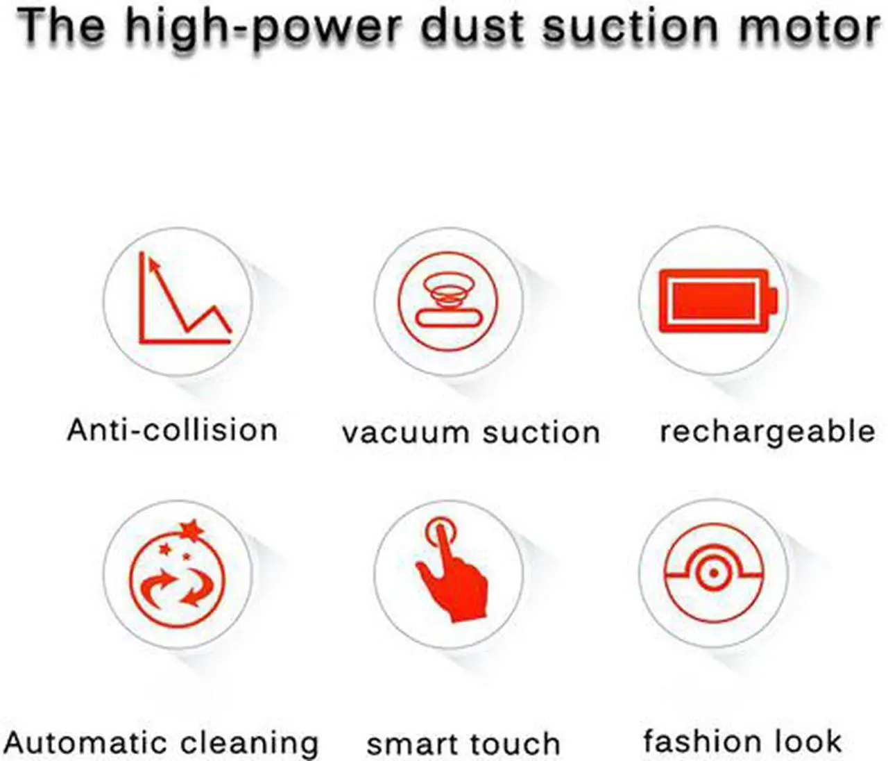 Alt view image 7 of 7 - Rechargeable Auto Cleaning Robot Smart Sweeping Robot Floor Dirt Dust Hair Automatic Cleaner For Home Electric Vacuum Cleaners