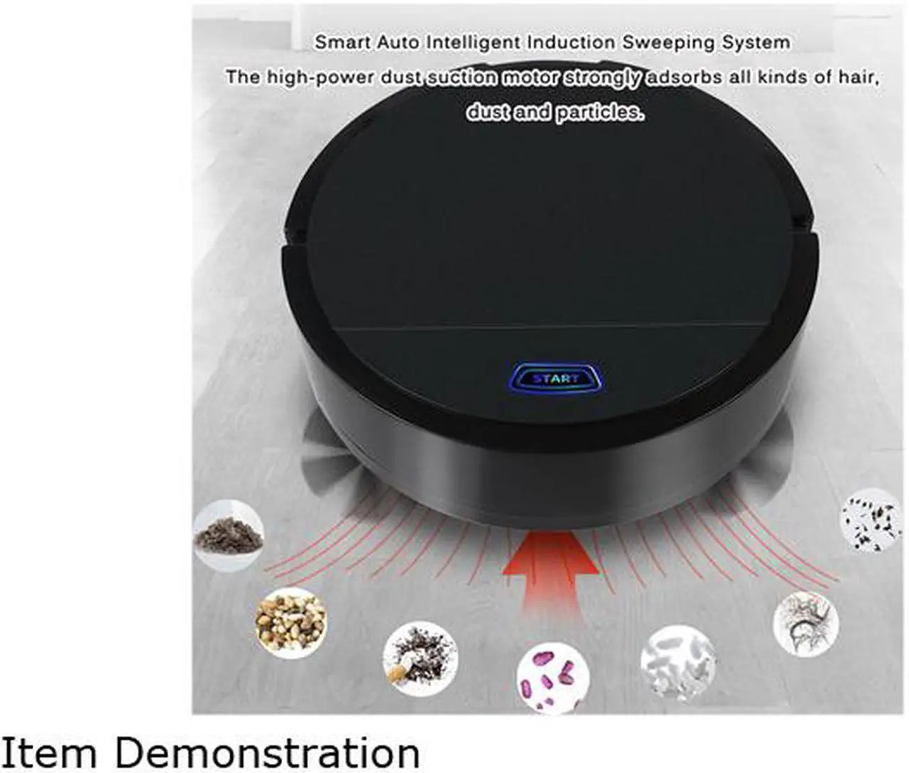 Alt view image 3 of 7 - Rechargeable Auto Cleaning Robot Smart Sweeping Robot Floor Dirt Dust Hair Automatic Cleaner For Home Electric Vacuum Cleaners